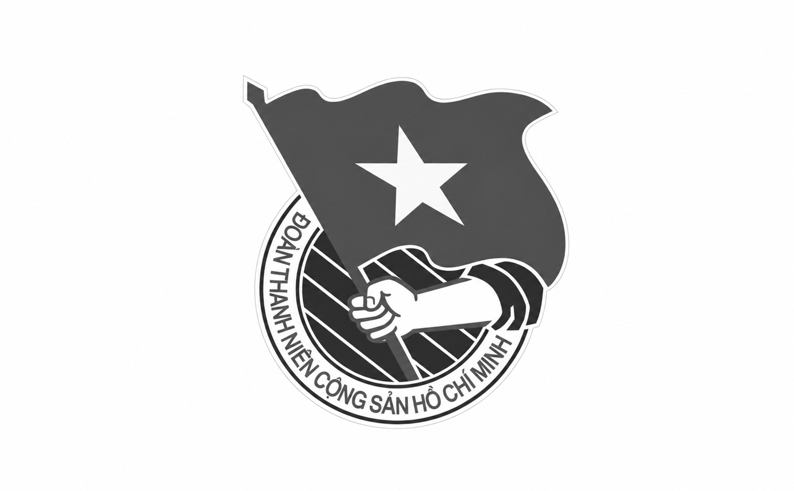 Vector Đoàn Thanh niên trắng đen