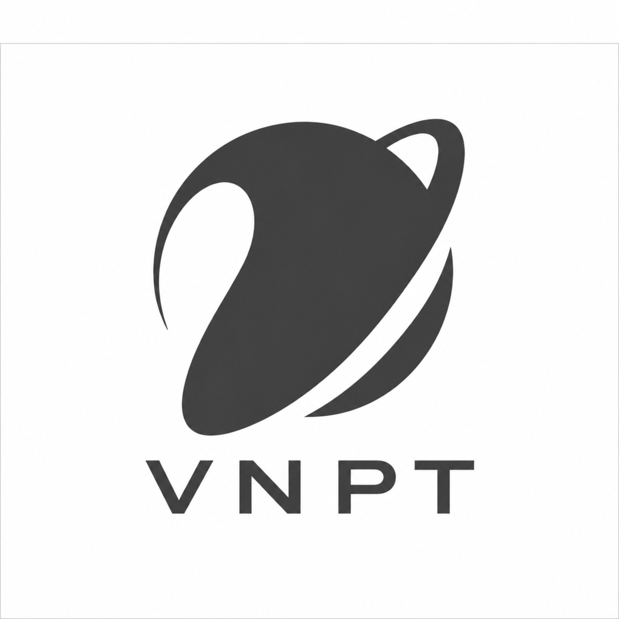 Logo VNPT trắng đen
