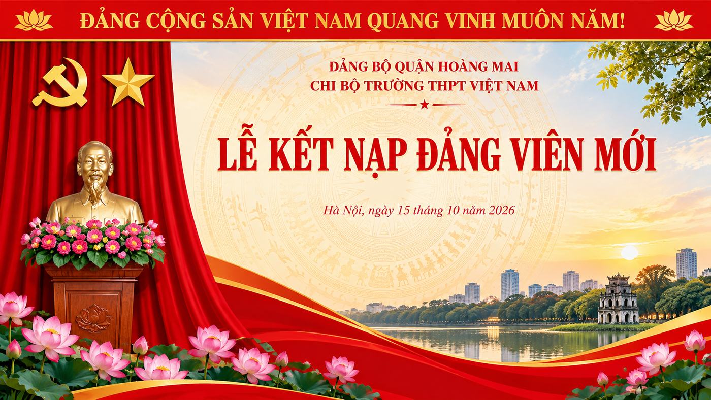 phông kết nạp đảng viên mới