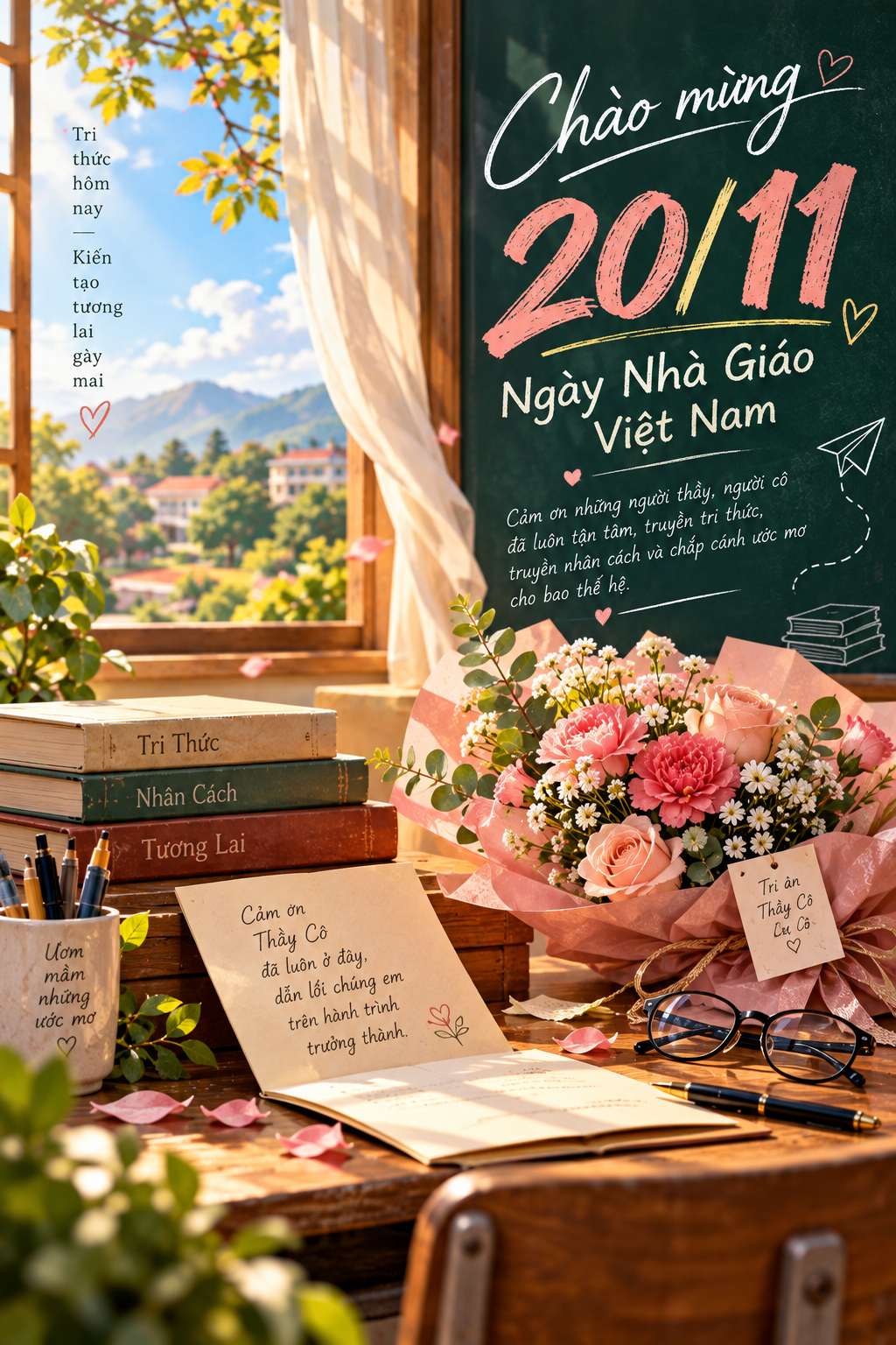 Poster ngày nhà giáo Việt nam 20/11 đẹp 04