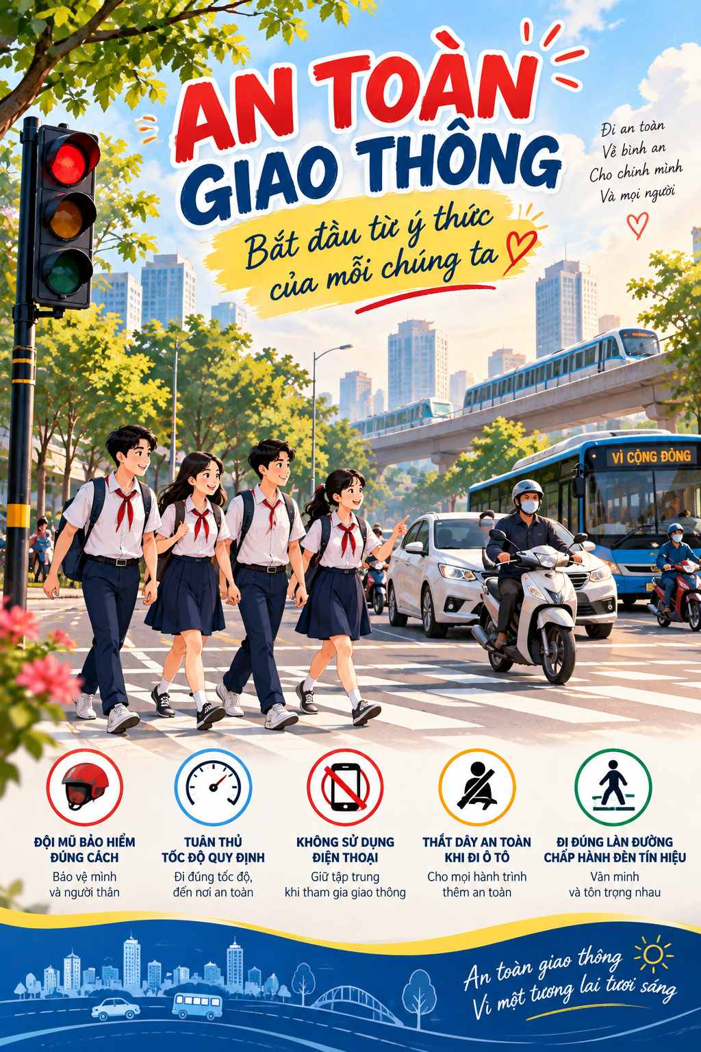 An toàn giao thông poster đẹp 02