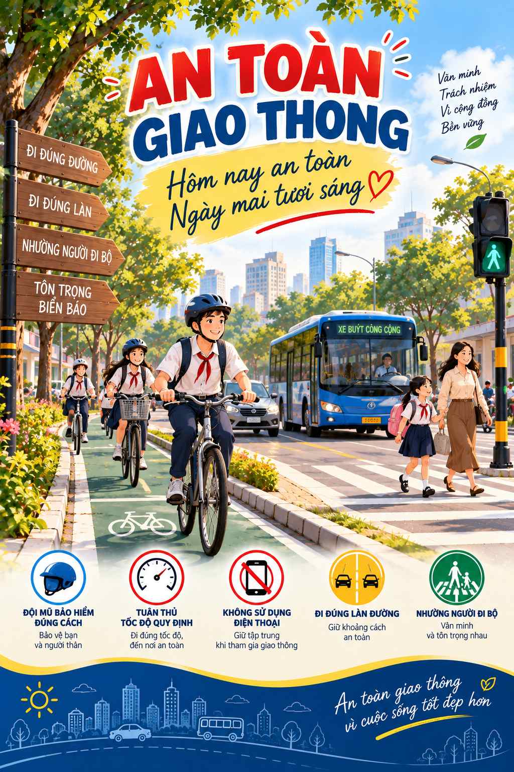 An toàn giao thông poster đẹp 04