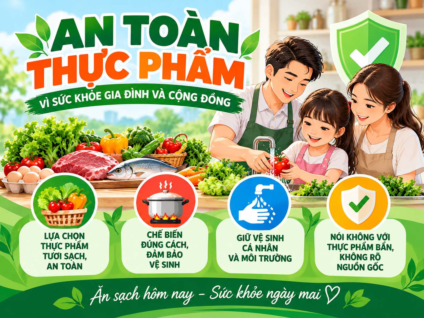 Poster vệ sinh an toàn thực phẩm ý nghĩa 03