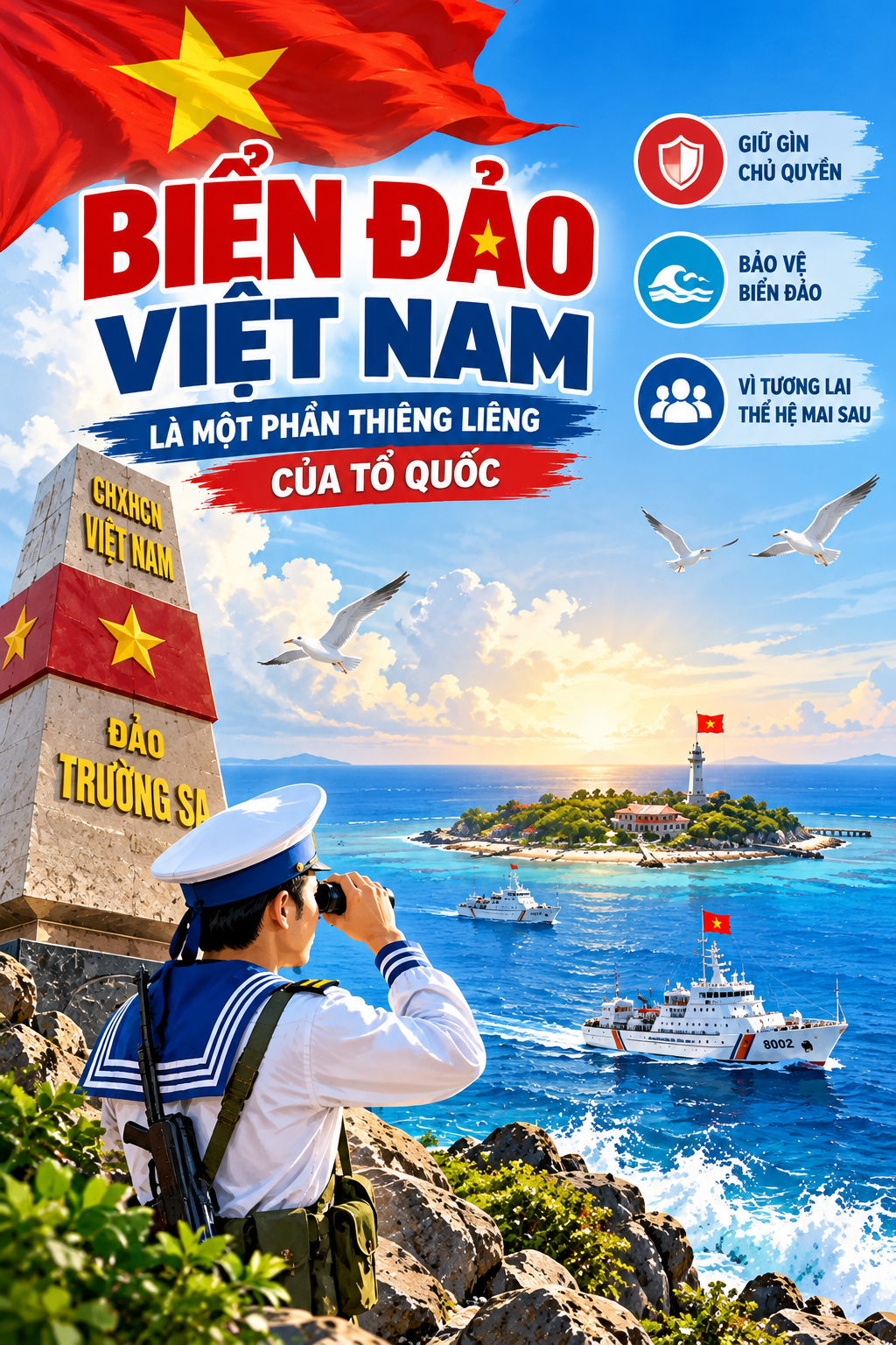 poster biển đảo việt nam