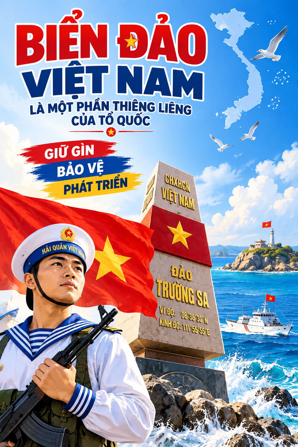 Poster biển đảo đẹp 01