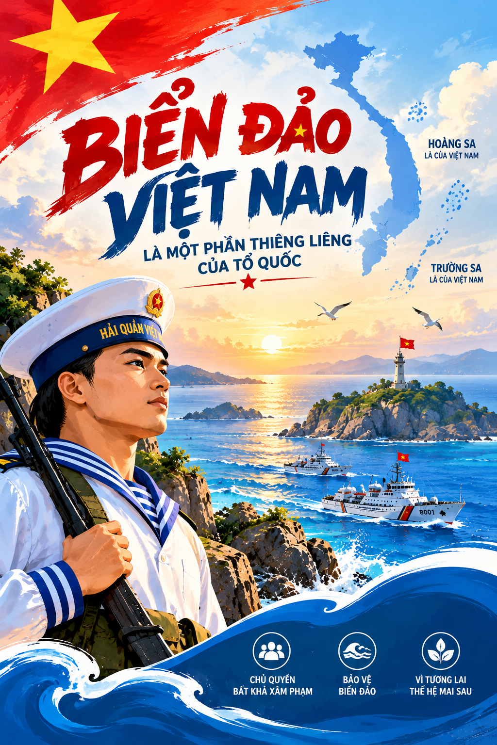 Poster biển đảo đẹp 03