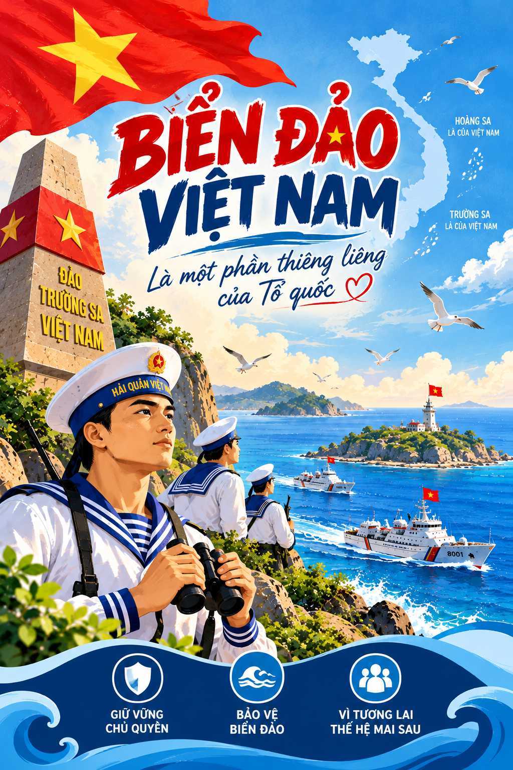 Poster biển đảo đẹp 04