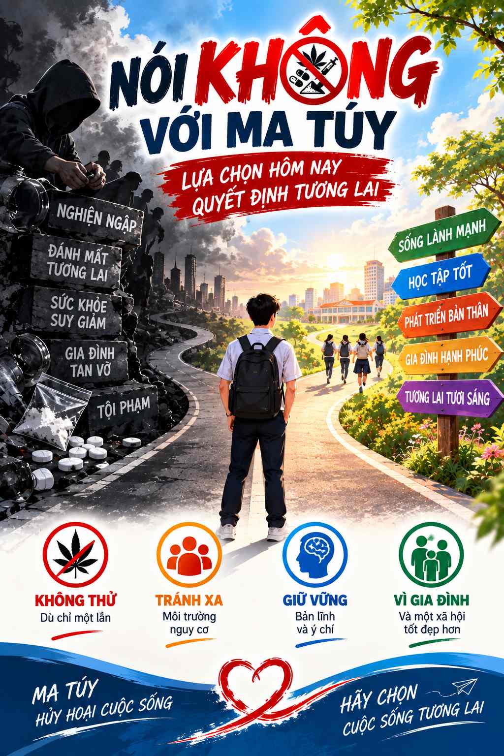 Poster tuyên truyền phòng chống ma túy dẹp 02