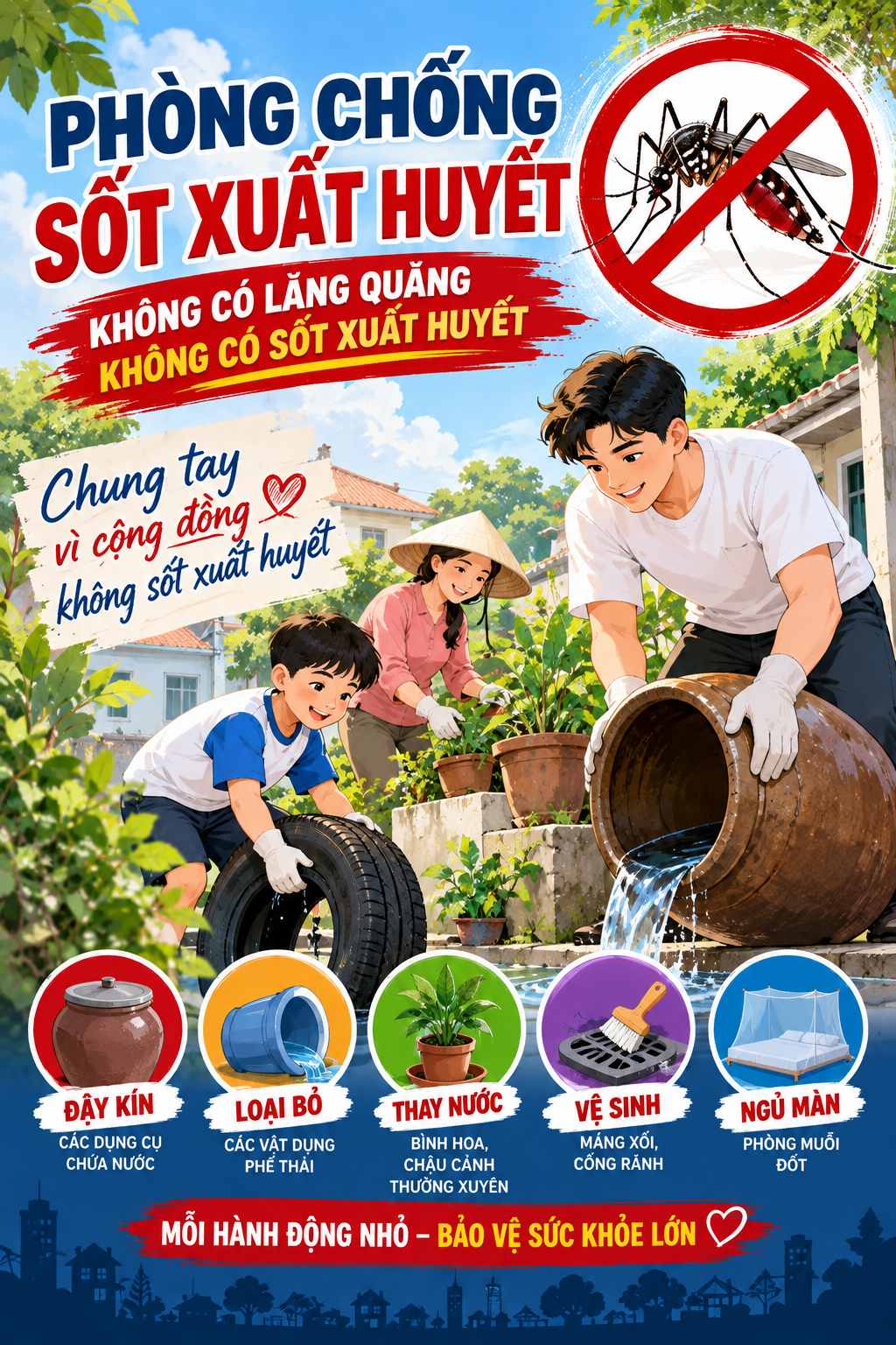 poster phòng chống sốt xuất huyết