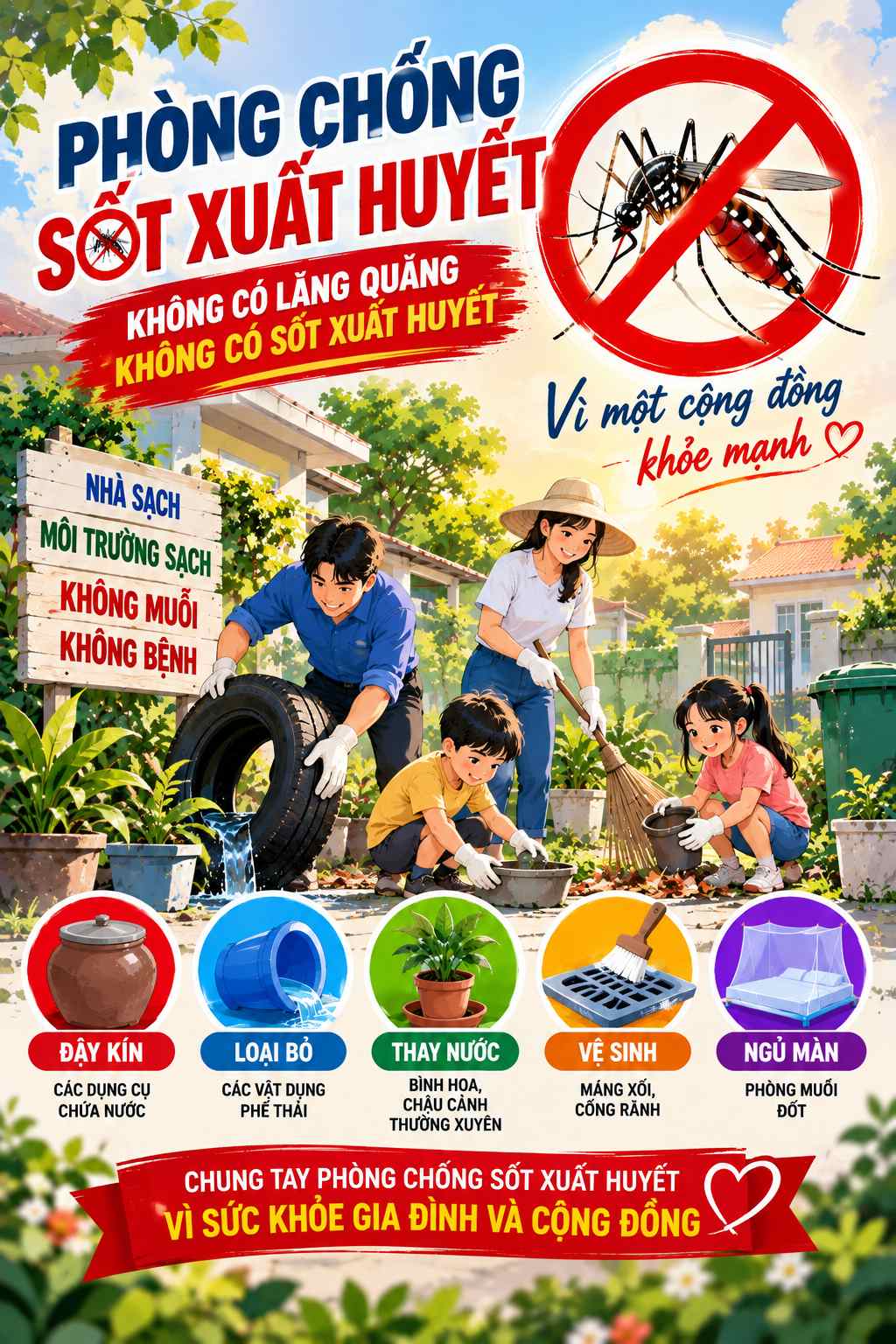 Hình ảnh phòng chống sốt xuất huyết đẹp 01